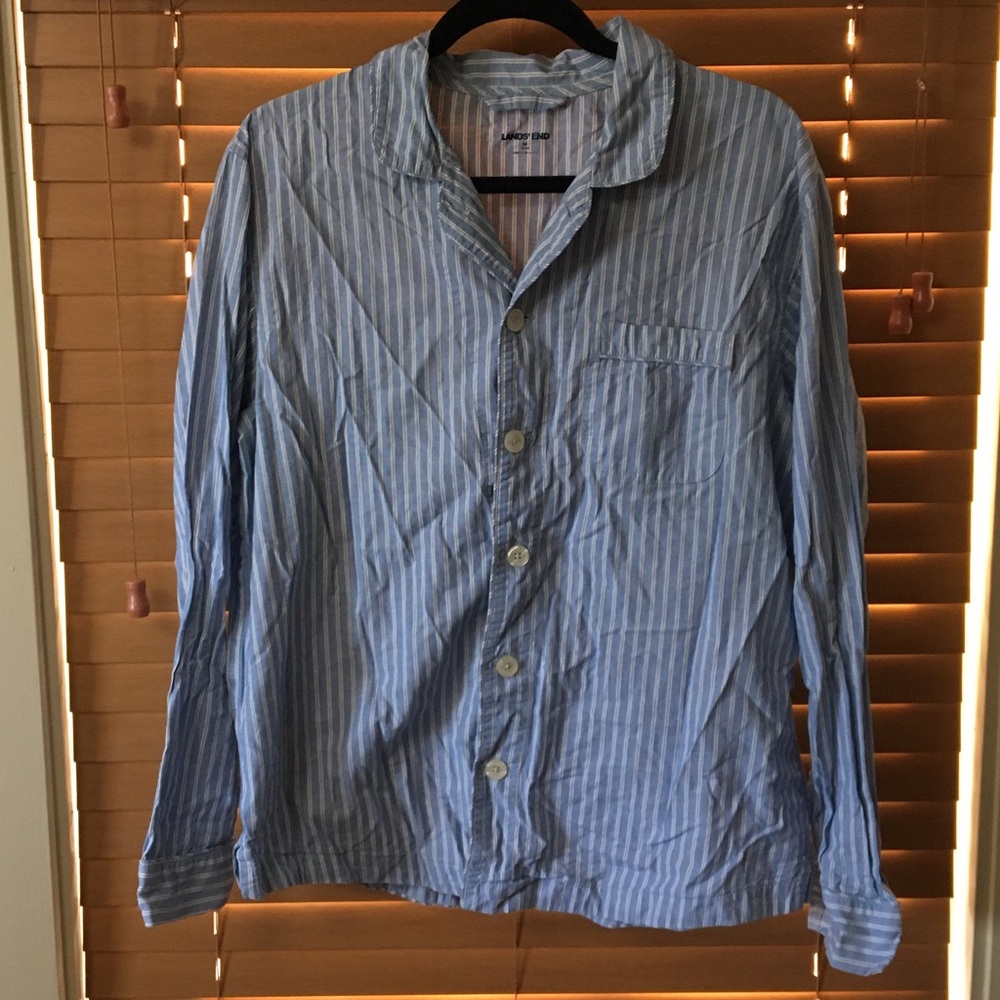 Men’s Land’s End Cotton Stripe Pajamas